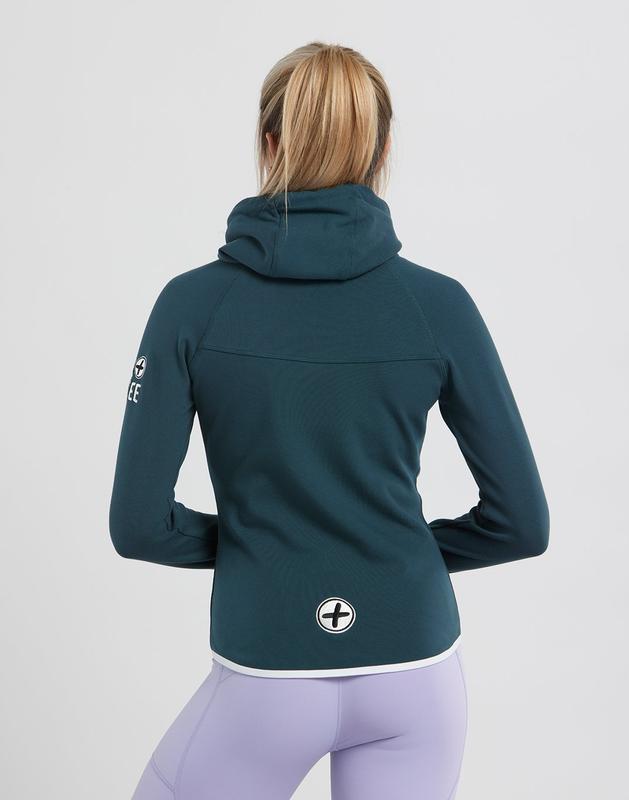 Women's Chill Hoodie in Cactus Green/White