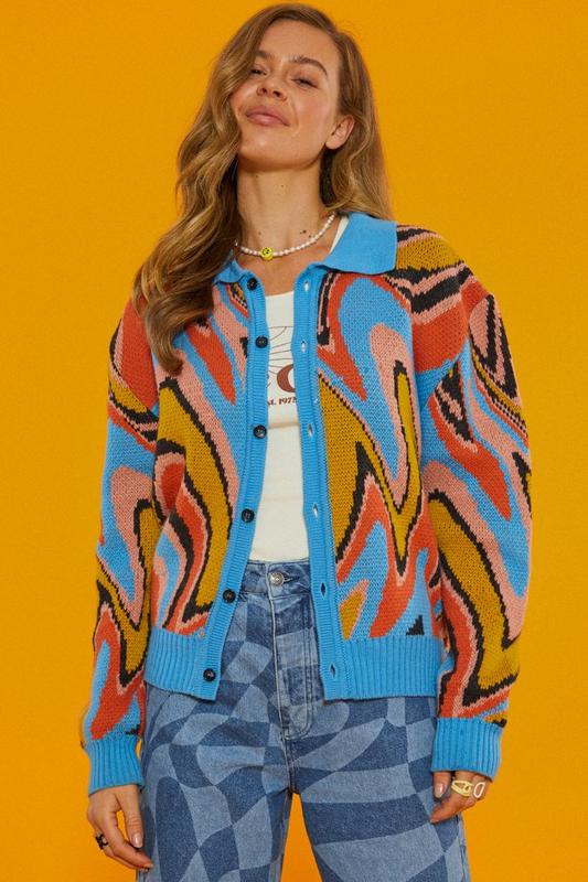 Swirly Curly Cardigan