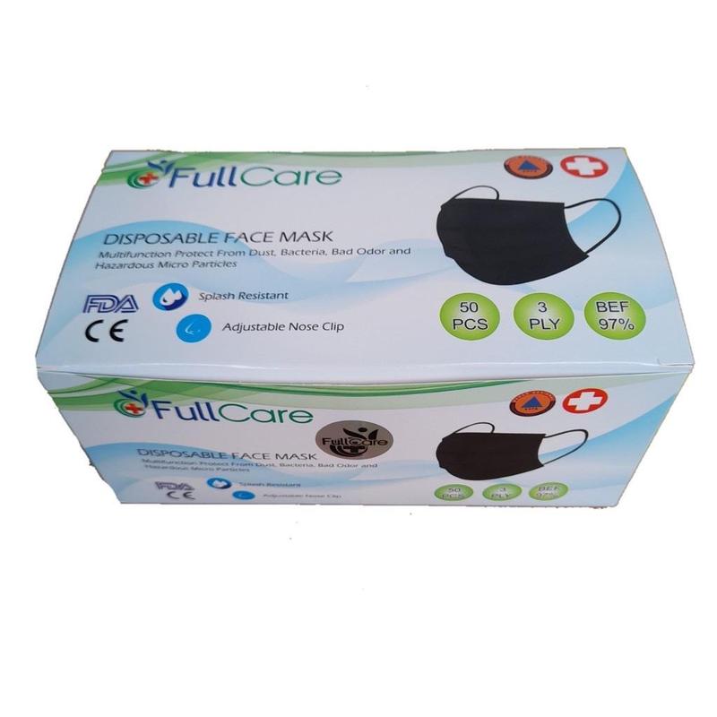 Masker 3ply Hitam 1 Box