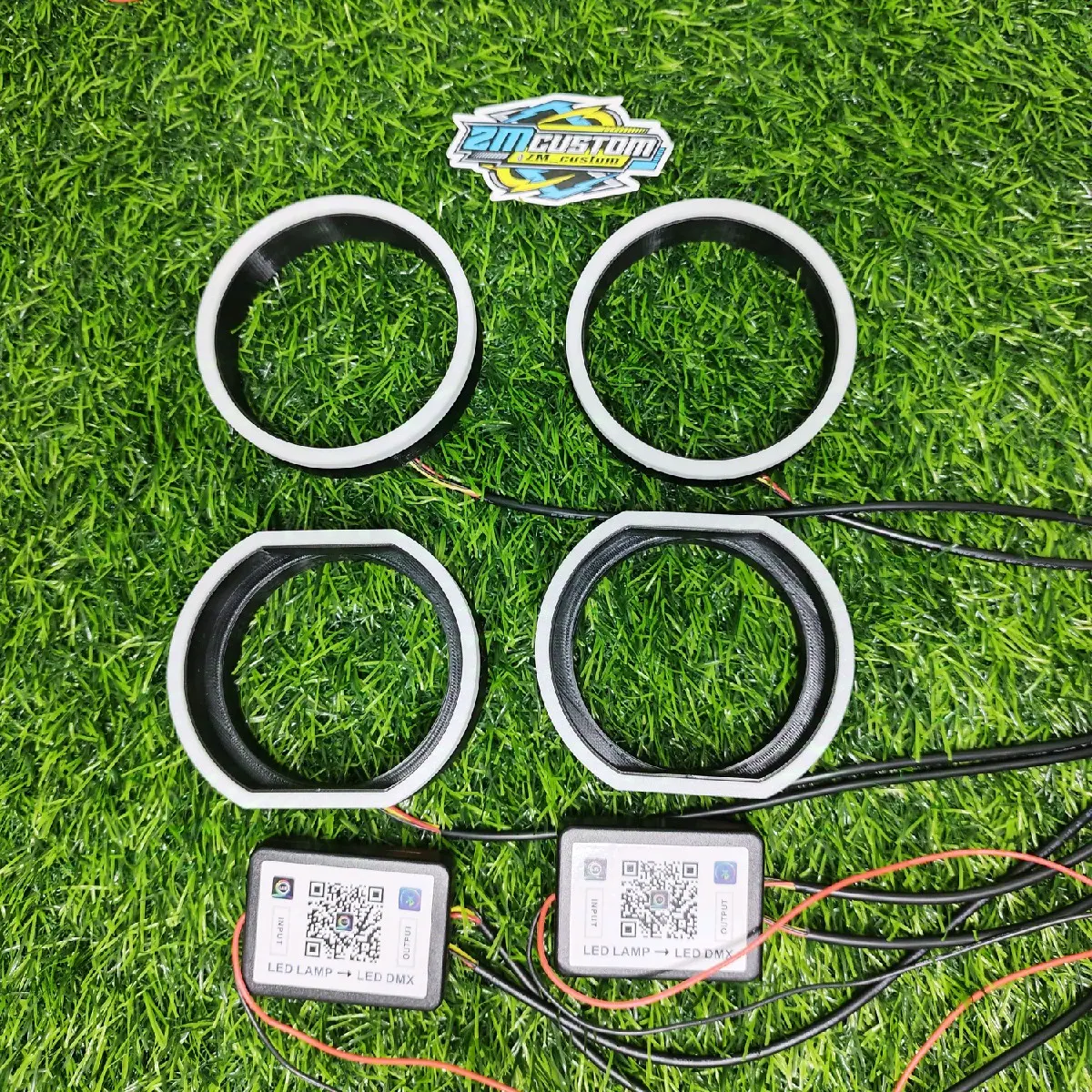 2 Pcs Shroud 3D ABS RGB 3D Print ABS 3D Shroud Bulat RGB Shroud BMW RGB Shroud RGB Sroud BMW Shroud Bulat Shroud Biled Shroud 2.5 Inch Shroud 3 Inch