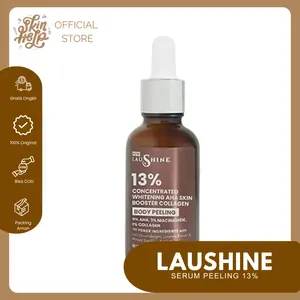 SERUM PEELING LAUSHINE | SERUM  | AHA AMPOULE BODY PEELING 13% CONCENTRAD | NIGHT ROUTINE Mencerahkan,Tubuh,Ekfoliasi,Niacinamide
