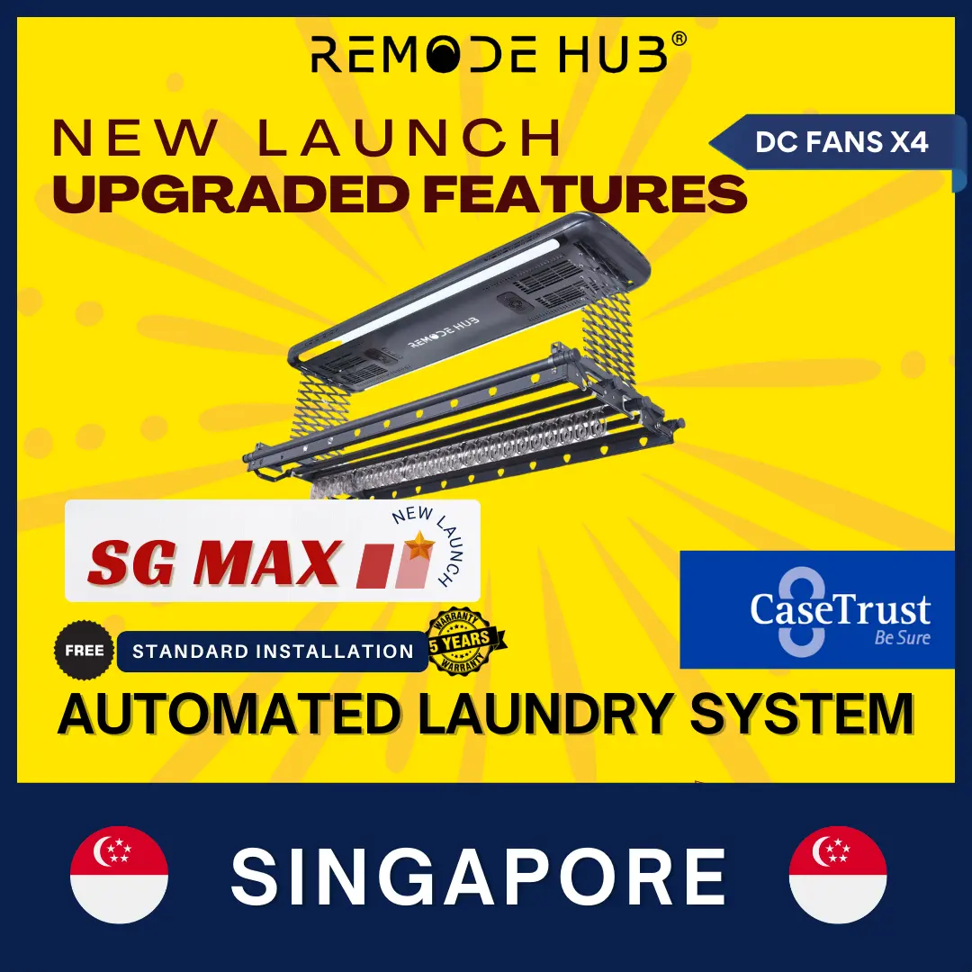 SG MAX - AUTOMATED LAUNDRY SYSTEM, Automatic Laundry Rack, Electric Laundry Rack
