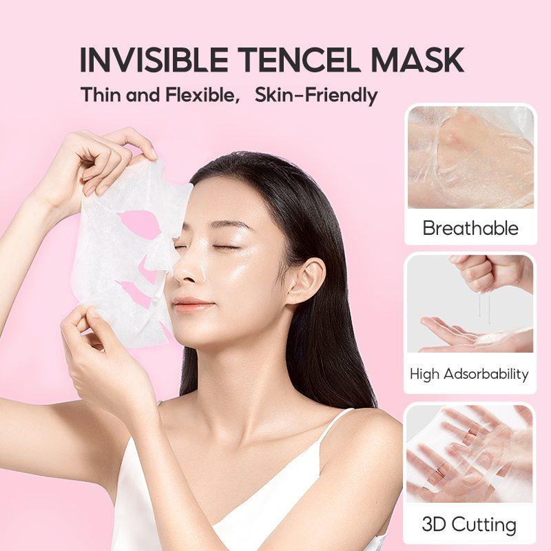 [Buy 1 Get 1 Free] COLORKEY LUMINOUS B5 Facial Sheet Masks 250ml*1box (1box=10pcs) hydrating nourishing brightening smoothing nicotinamide+Freebies:B5 Facial Sheet Masks 25ml*1