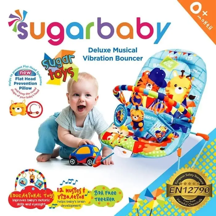 Bouncer sugar baby BOUNCER 1 RECLINE sugarbaby kursi getar Bayi Ayunan