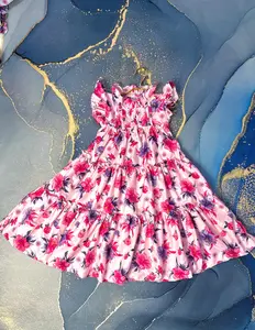 KF - Dres Dolly Anak Motif Bunga Kertas