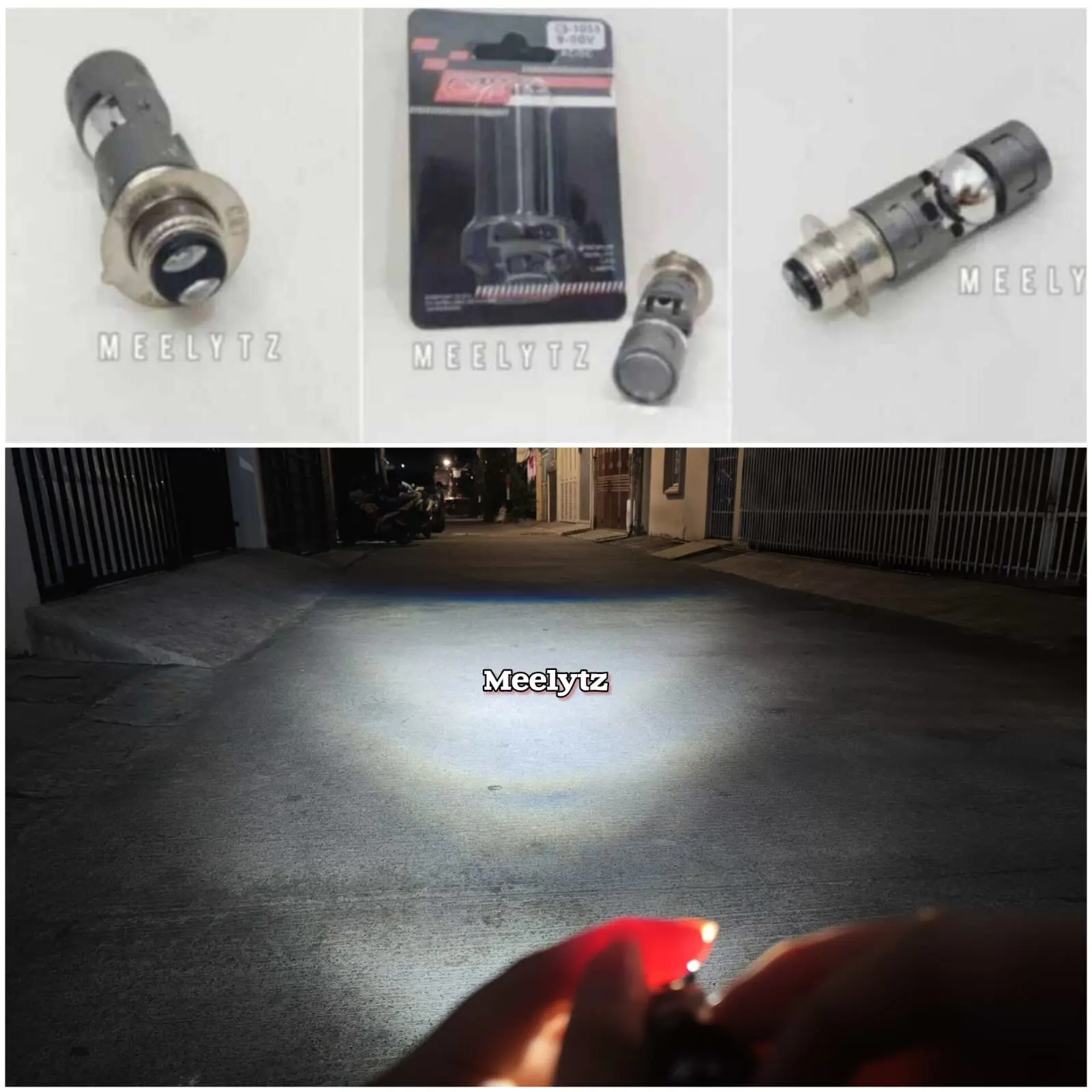 Lampu Utama LED H6 CR7 Modelan Cahaya Biled Flat Cut Jamin Terang