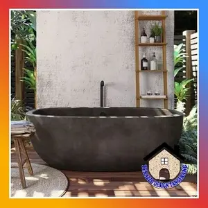 Bathtub teraso / Bathtub terrazzo handmade abu-abu