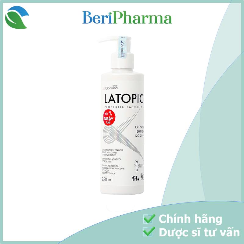 Latopic Nhũ Tương Dưỡng Ẩm, Dịu Ngứa Da Dị Ứng/ Kích Ứng Toàn Thân Body…