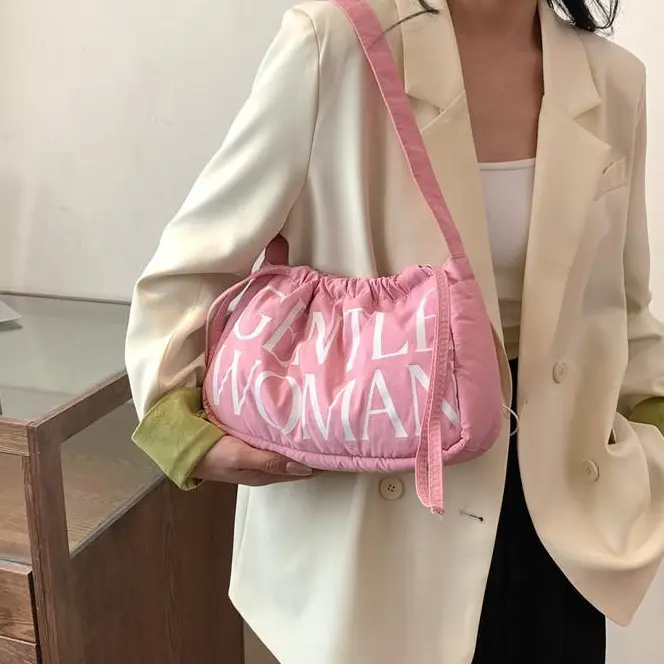 GENTLEWOMAN Fluffy tote bag, soft women dumplings bag, 12*8 inch, available in 8 colors to choose from, suitable for women