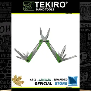 Tang 17 Fungsi Stainless Steel Lipat Simpan Saku Kantong / MacGyver Pocket Tools TEKIRO