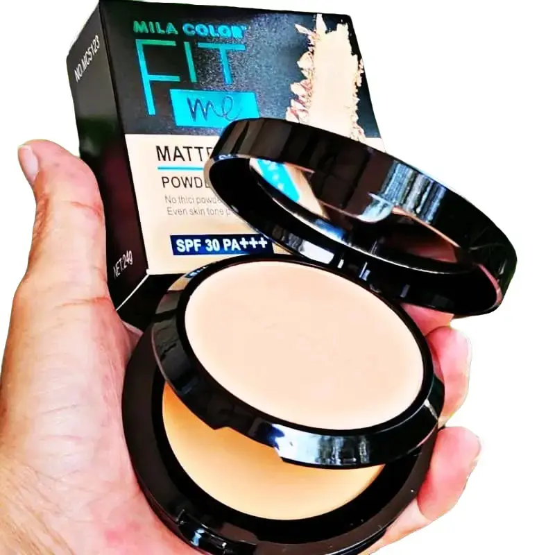 Bedak Glowing 2in1 Padat Dan Basah Anti Air Melembabkan - Waterproof, Powder - Wajah, Kering