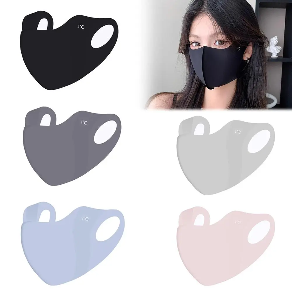 Ice Silk UV Protection,Thin And Breathable Traceless Sunscreen Mask, UV Protection Ice Silk Mask, Full Face Sunscreen Protection Mask Eye Corner