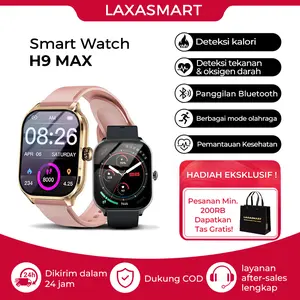 (BISA COD)Jamtangansmartwatchpriacewek,H9 ProMax,martwatchandroidiosparlentactive smartwatch,jampriawanitaPelacakanDenyut Jantung,GelangPedometerHeartRate,2.01FullTouch ScreenLayar,BluetoothtoconnecttothePonsel
