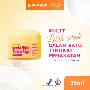[HARGA SPESIAL LIVESTREAM] Gloow&be Bright Skin Tone-Up Day Cream — Mengandung Niacinamide| Tone Up Cream| Brightening Day Cream | Pelembab Wajah | Krim Siang | Base Makeup | Glow Finish