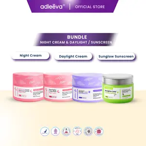 ADLEEVA - (BUNDLE KIT) Night Cream & Daylight Cream / Sunglow Sunscreen