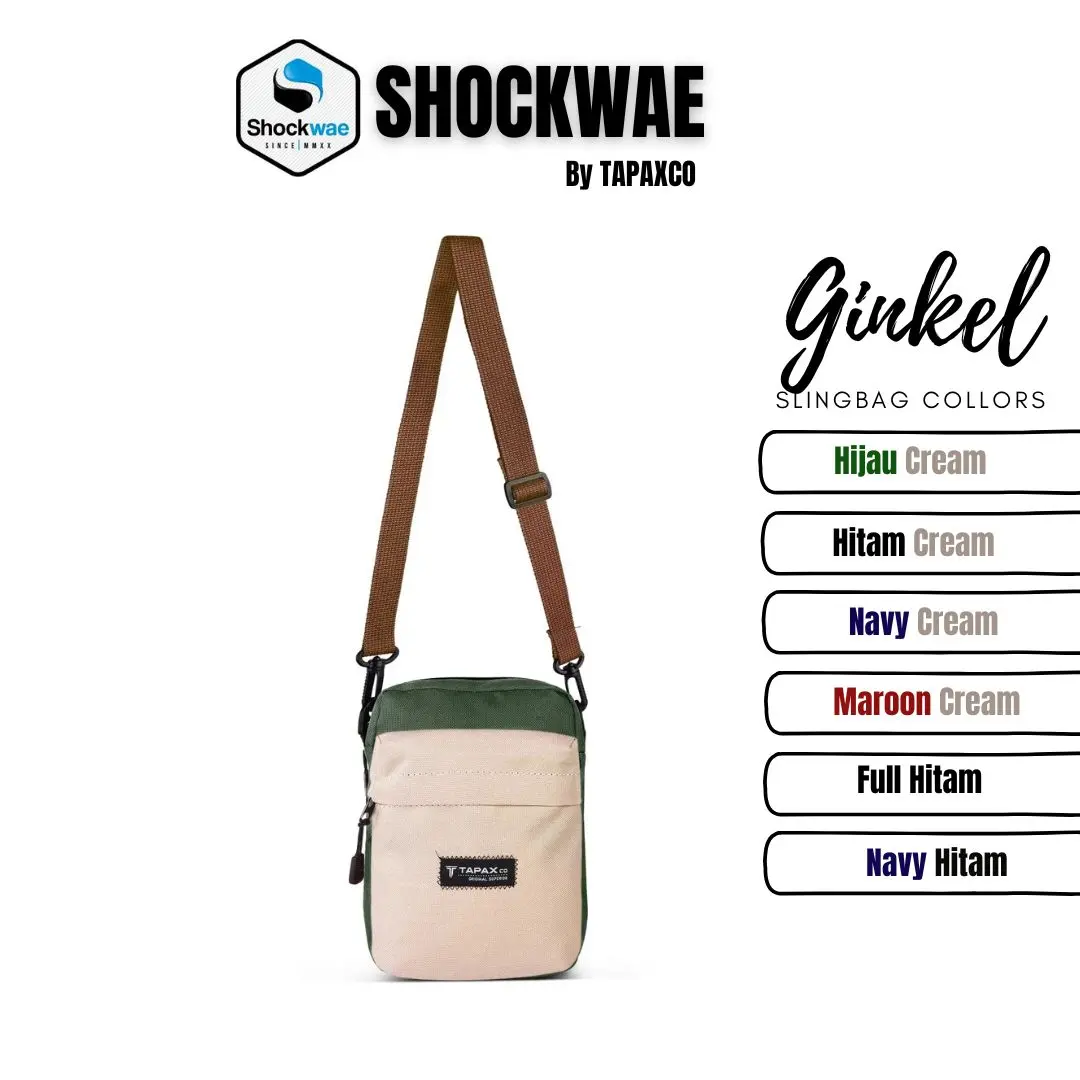 TAPAXCO Tas Selempang Pria Wanita Ginkel Slingbag Casual Local Original