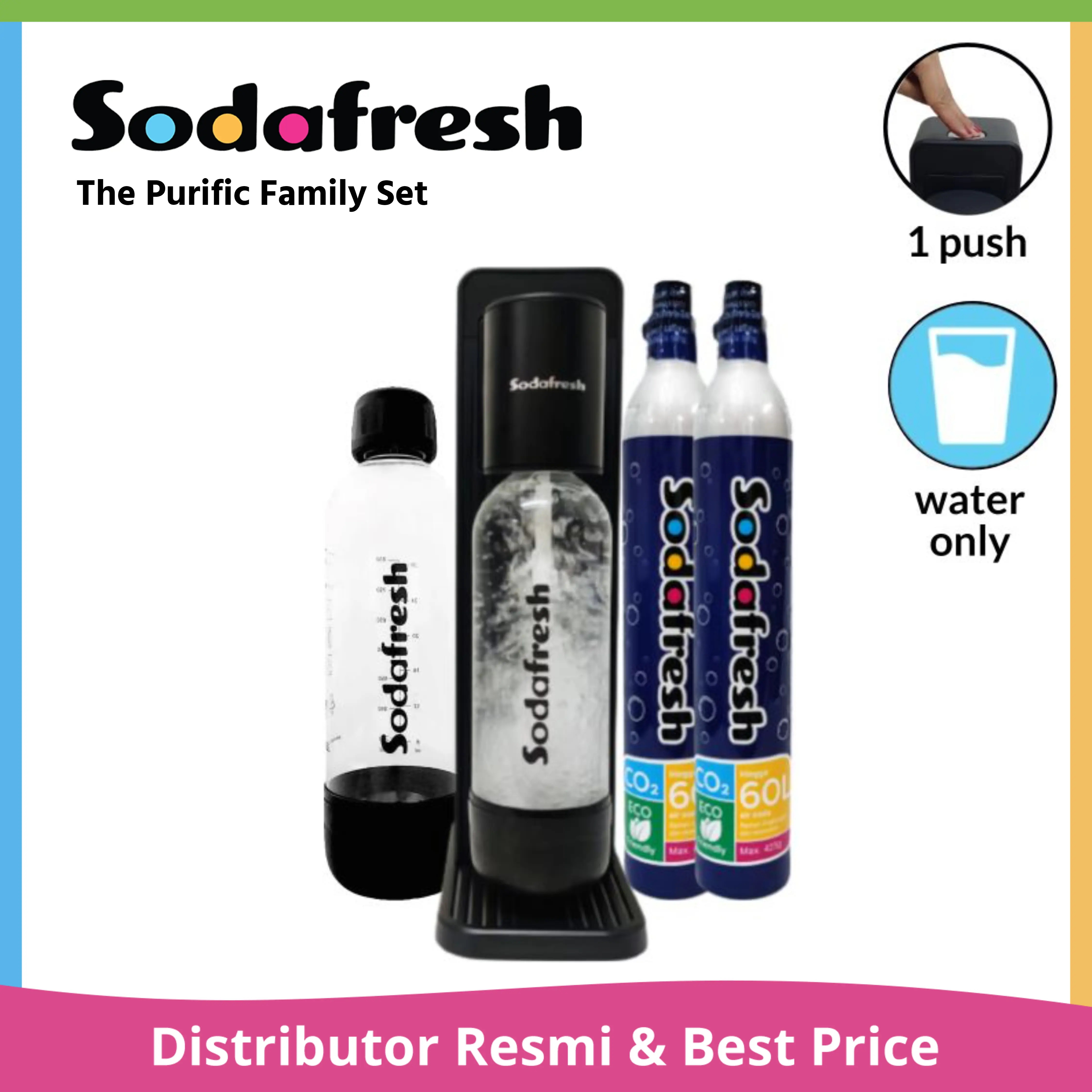 Purific (Family Set) - Soda maker water Only - by Sodafresh
