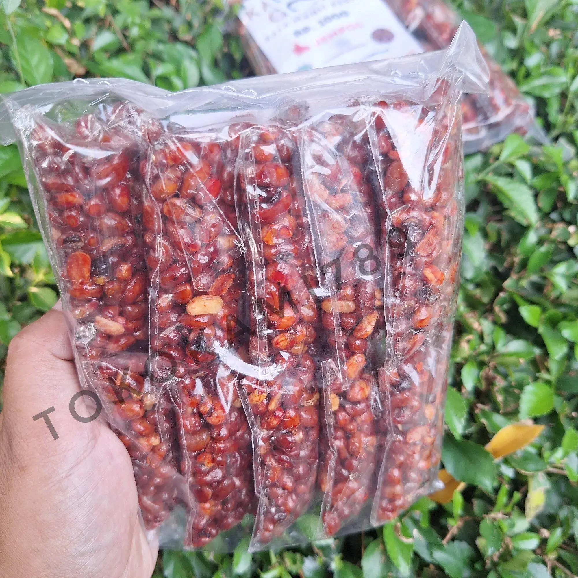 Kacang Gajih Pedas Manis 1 Pak Isi 10 Snacks Food Goreng