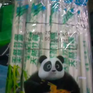 (5 Pack) Sumpit Bambu / Sumpit Kayu Merk Bambu Isi 250 Pasang Termasuk Tusuk Gigi Bungkus Plastik