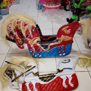 jaran kepang temanggung dengan rambut halus dan motif etnik-ukuran besar
