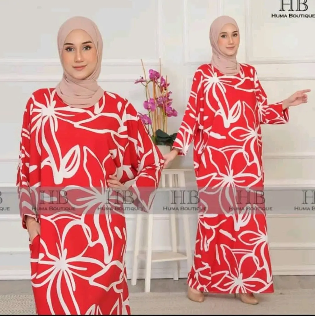 New Fancy Kaftan Bercorak Cotton Viscose And Soft Crepe