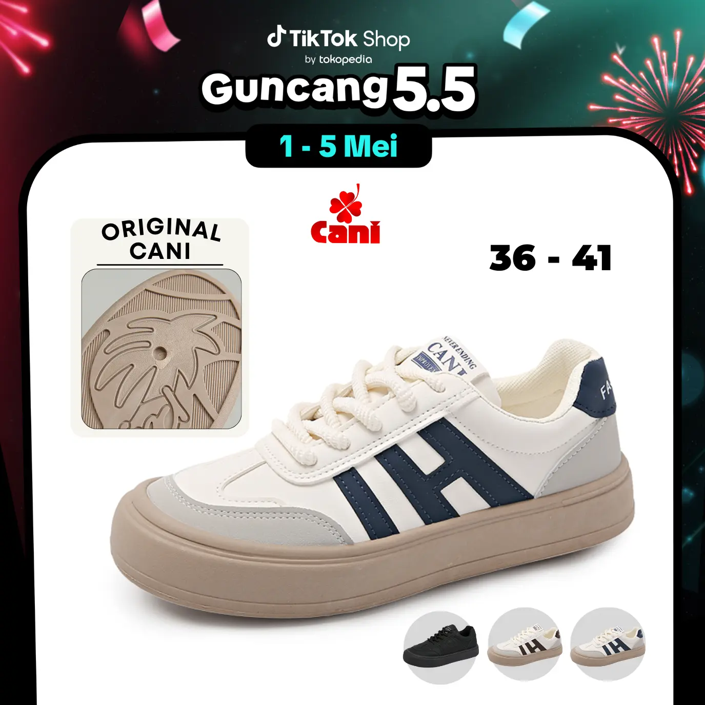 CANI Soomin Sepatu Wanita Sepatu Sekolah Ringan Casual Shoes K9249