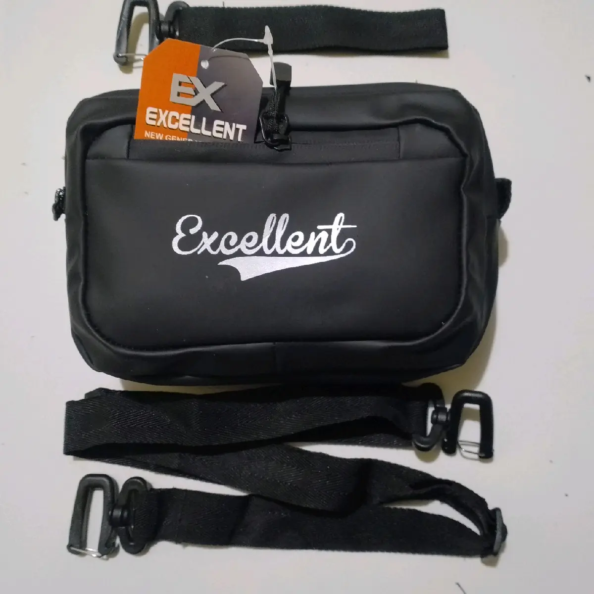 tas selempang Clutch Bag Pria Keren Bahan Waterproof Premium multikompartemen ritsleting