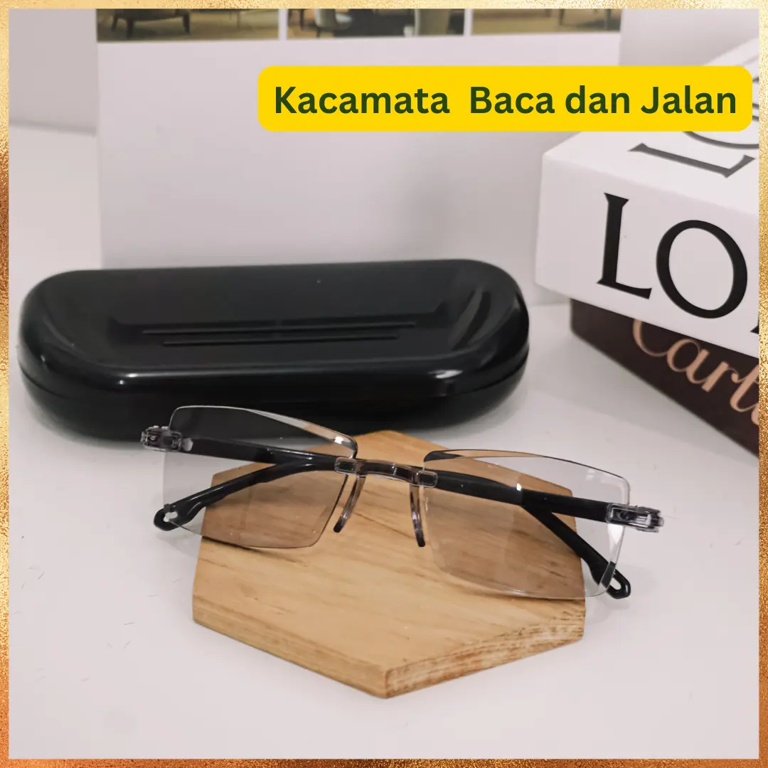 Best Java Kacamata Baca dan Jalan Kacamata Plus Doubel Lensa Lentur Anti Patah Untuk Pria dan Wanita Free Box dan Lap Kacamata