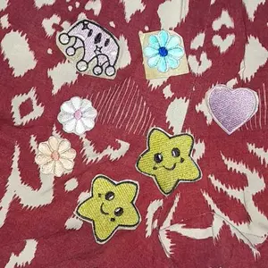 Patch Bordir Bintang Tempel Cute 5x5cm Warna-Warni