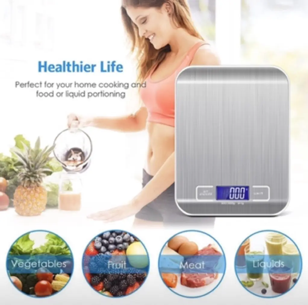 10 KG / 1g Digital Kitchen Scale Weighing Scales Machine Weigh Mini  Cooking Baking Measuring Tool Bakery