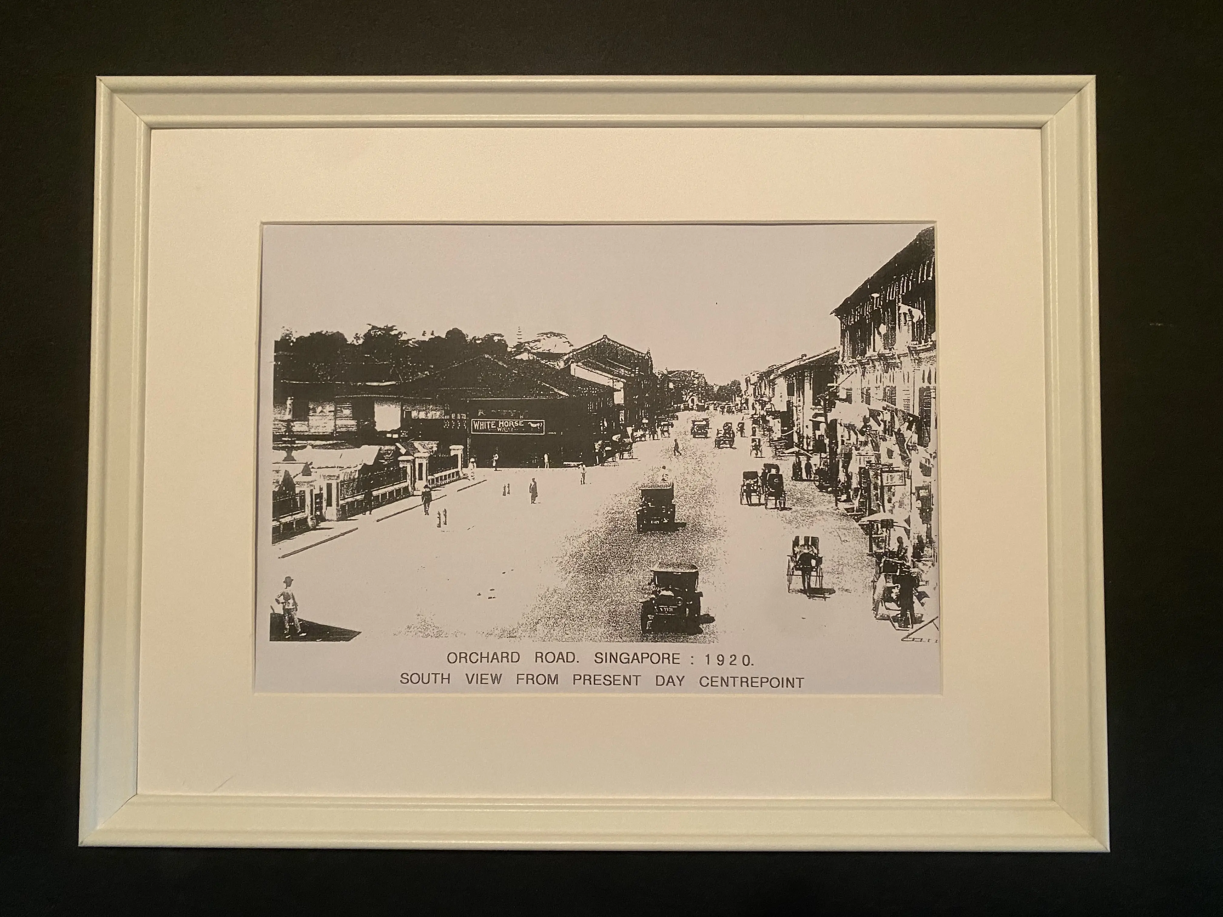 Orchard Road Singapore 1920 Glossy Print Framed and Unframed Rare Free Shipping