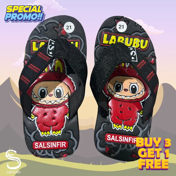 Sandal Anak Cowok Labubu Versi Terbaru - Sandal Fashion