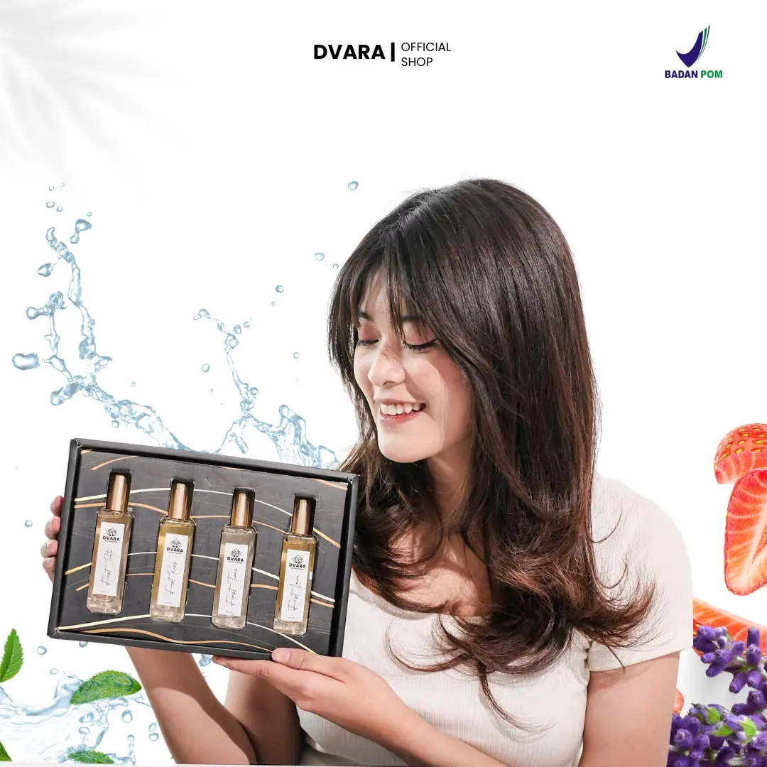 PAKET BUNDLING PARFUM DVARA ISI 4 BOTOL, EAU DE PARFUME SPRAY 30 ML SUDAH BPOM RI