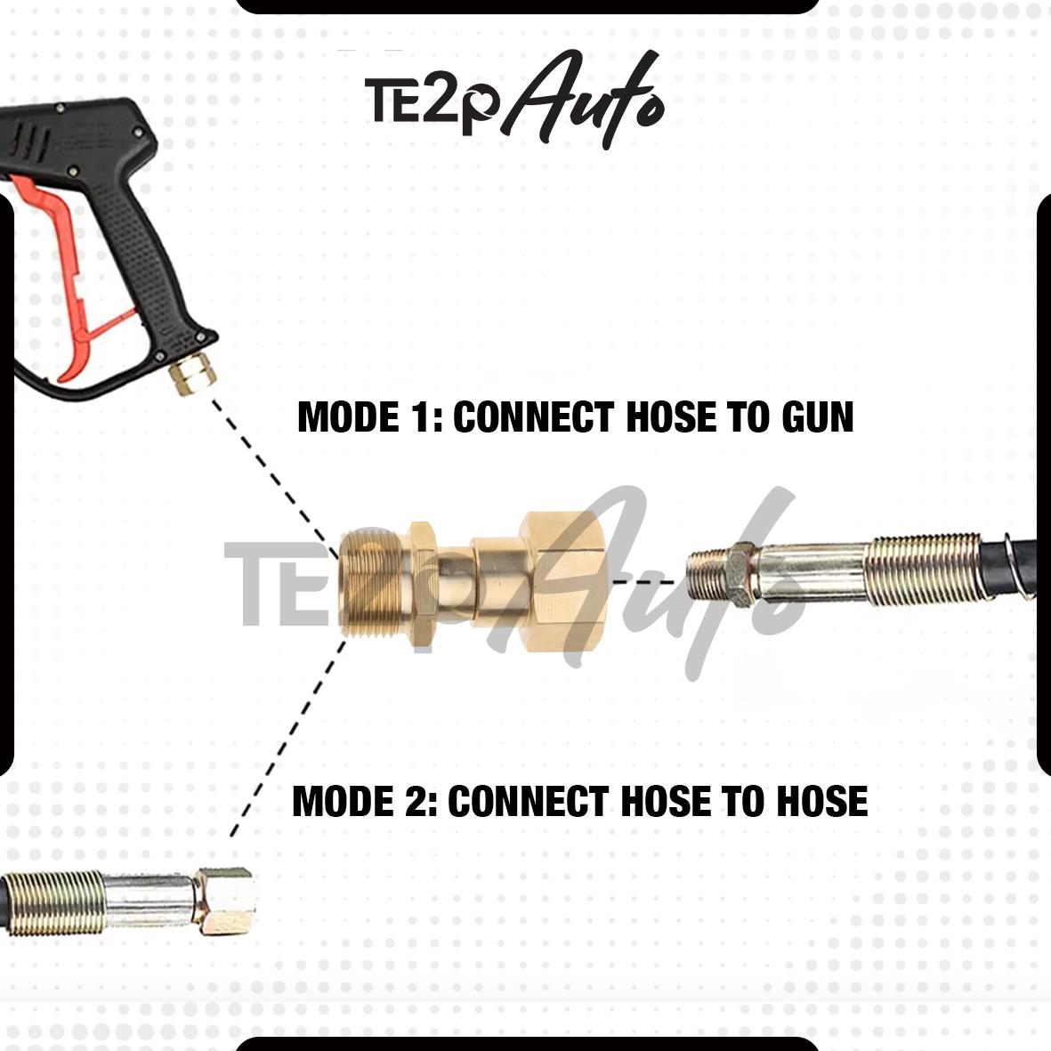 Te2p Auto Adaptor Swivel Selang Ke Gun Jet Cleaner Swivel 360 Derajat ...