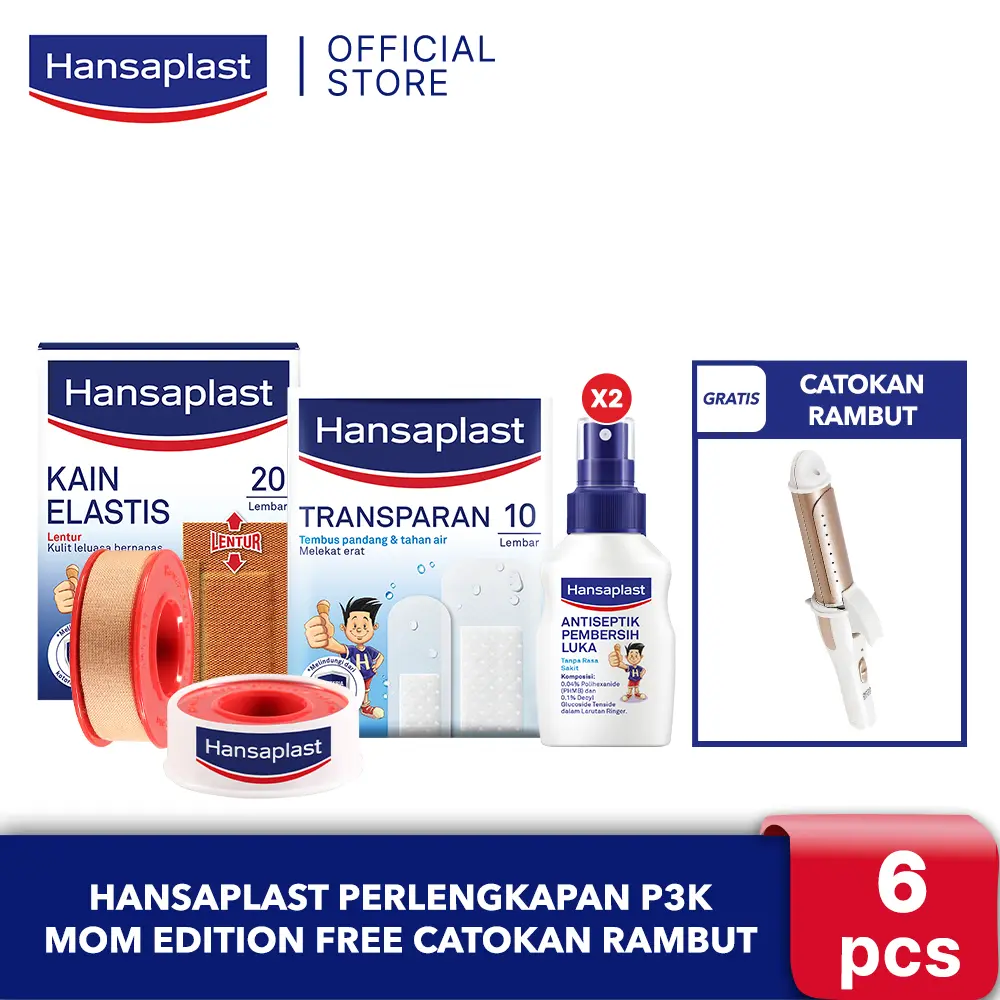 Hansaplast Perlengkapan P3K Mom Edition FREE Catokan Rambut - Plester & Perawatan Luka