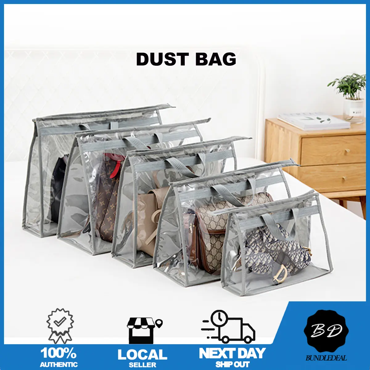 [SG] Dust Bag / Handbag Storage Bag / Luxury Bag Anti-dust Protection Bag / Closet Bag/ Wallet Holder/ Bag Hanger