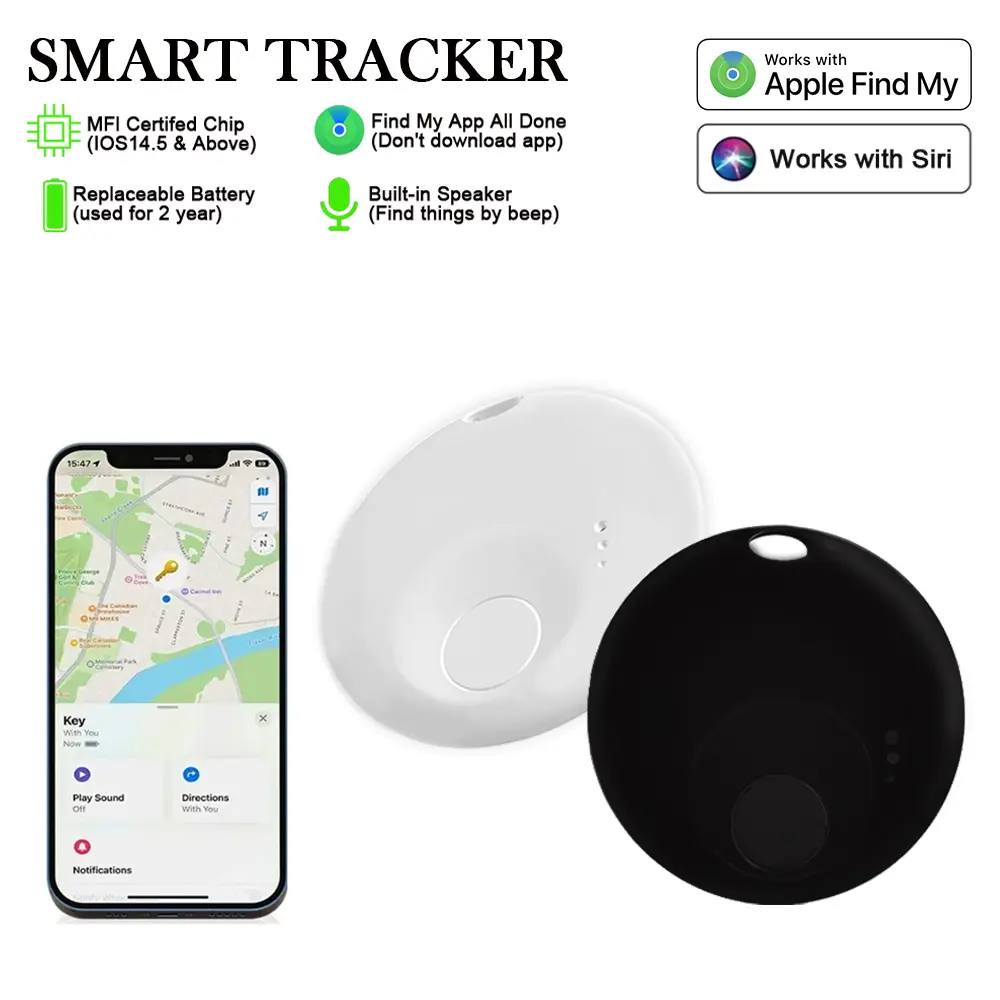 Smart GPS Tracker Mini Tag For IOS Apple Find My APP ITag Anti Lost Reminder Device MFI Rated Locator Elderly Phone Car Key Pet Kids Finder