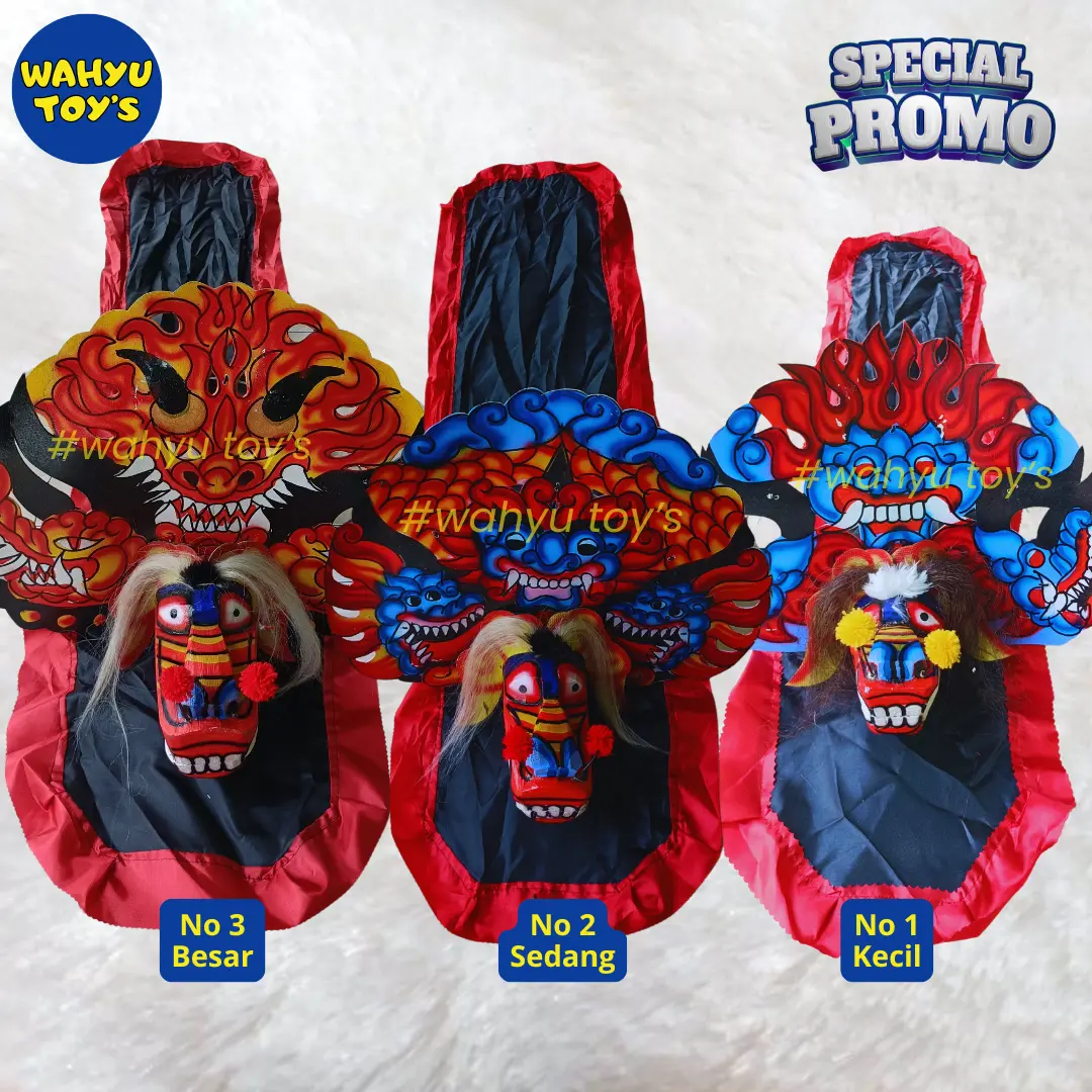 (TERLARIS) Caplokan Kayu/Caplokan Kapsul/Barongan Kayu Anak/Barong Full Kain Panjang