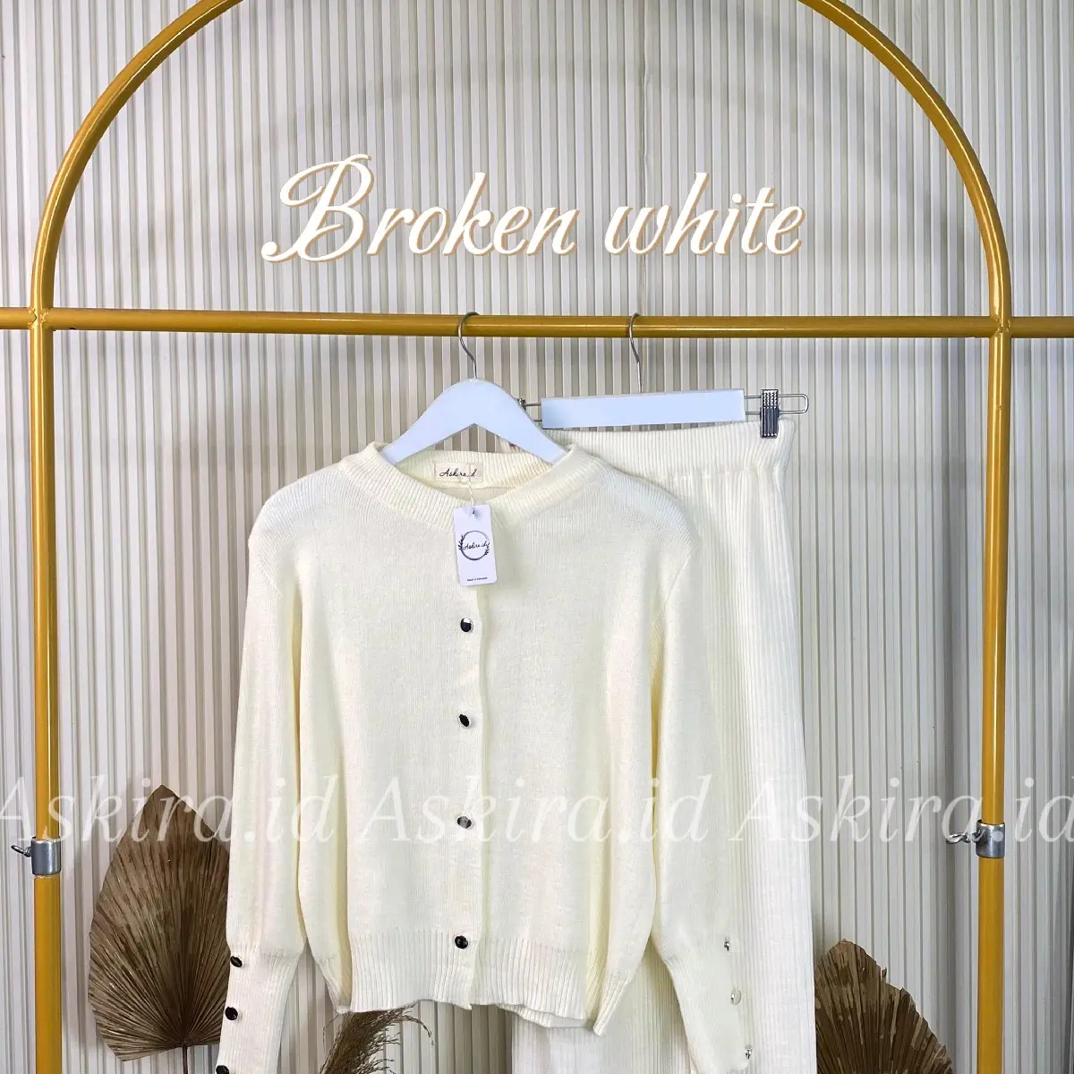 Oneset Cardigan Aira' dan Rok askira.id Wanita Fit Nyaman