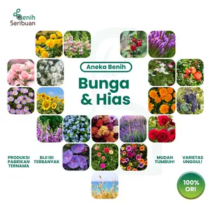Benih Seribuan Benih Bunga Tanaman Hias Paket Lengkap
