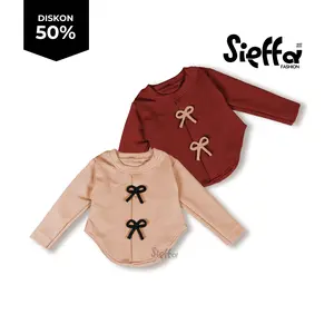 Atasan KHALIS - Baju Anak Perempuan Korean style Bahan Knit Sieffa Fashion Kids PROMO 50% OFF