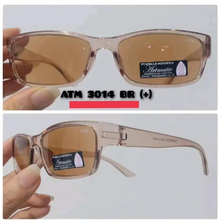 Kacamata baca acamata plus kacamata rabun lensa redup tersedia 2 warna grey/abu dan brown/coklat tersedia dari ukuran +0,50 sampe +400