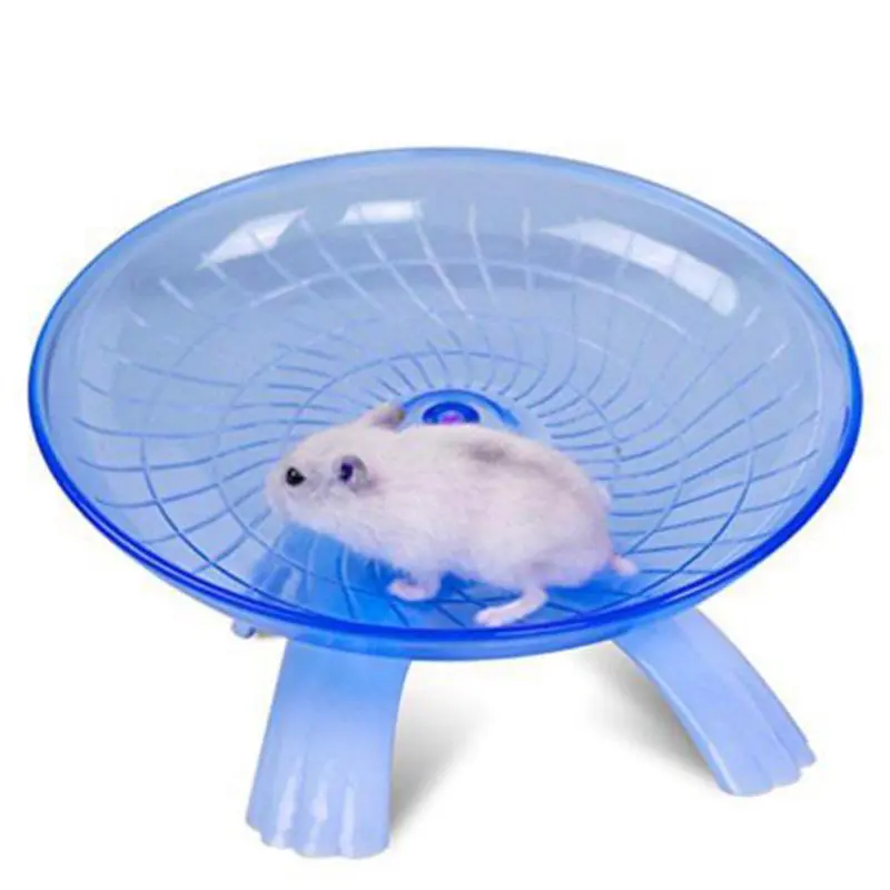 Running Disc Flying Saucer Exercise Wheel Toy for Mice Dwarf Hamsters Pet 18cm