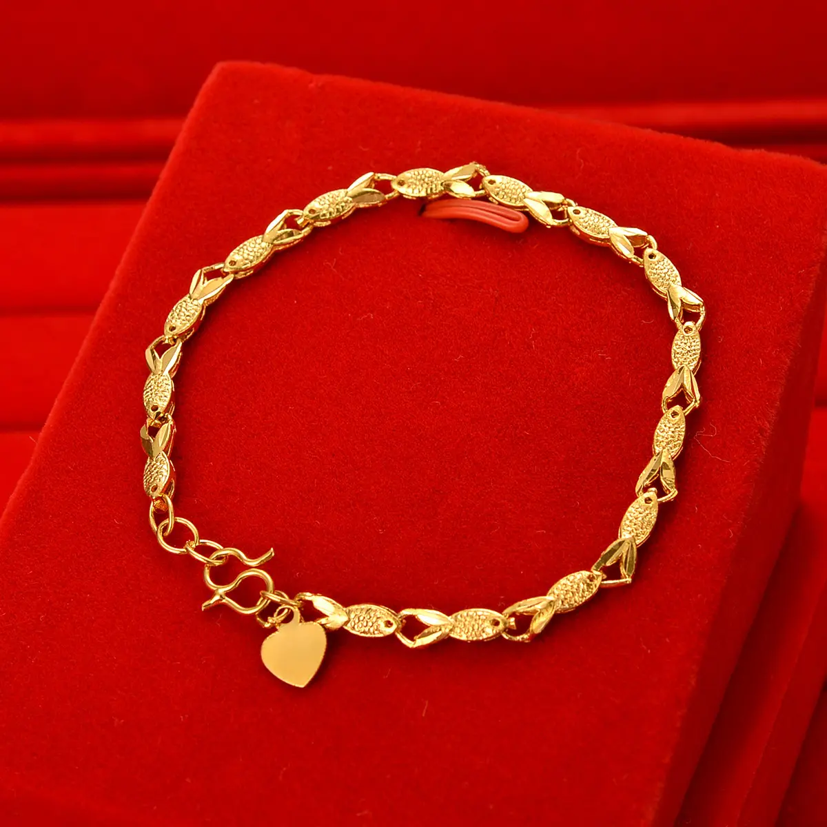 Little Fish Pattern Bracelet, Lucky Bracelet, Non Fading, Non peeling,  Alscharm Jewelry -24 H Shipping, Free Jewelry Box