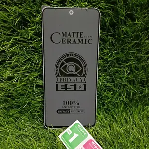 TG Tempered INF SMART 9 Anti Gores Matte Privacy Anti SPY Antigores Cover Hitam 100D Film Ceramics HD Explosion-proof