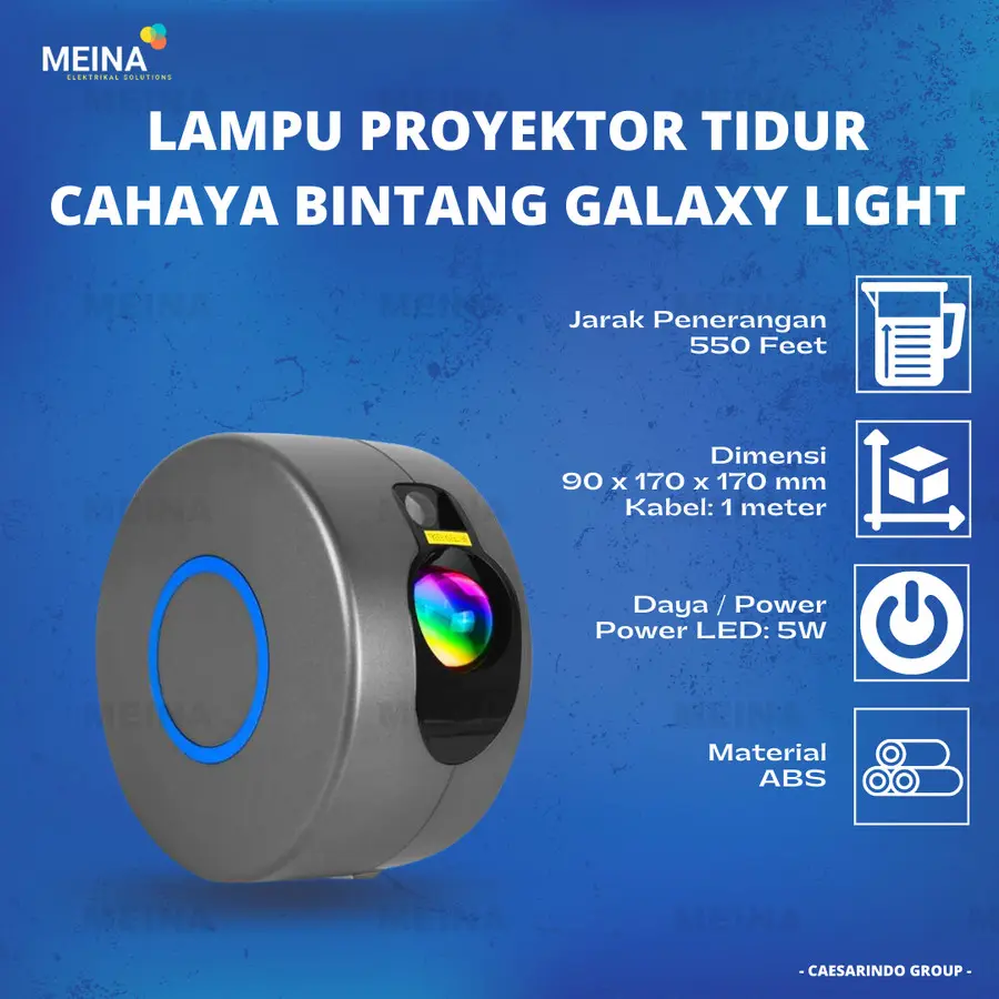 LAMPU TIDUR PROYEKTOR CAHAYA BINTANG GALAXY RGB LIGHT LAMPU PARTY