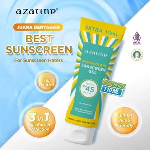 [GEL] Azarine Hydrasoothe Sunscreen Gel SPF45 PA++++ 50ml [LOLOS UJI INVIVO INVITRO] BEST SELLER sunscreen kulit berminyak