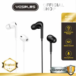 YESPLUS YS-125  Headset/Handsfree Harga Terjangkau Hifi Sound Wired 4D Earphone+Mic Bass Headphones Earbud