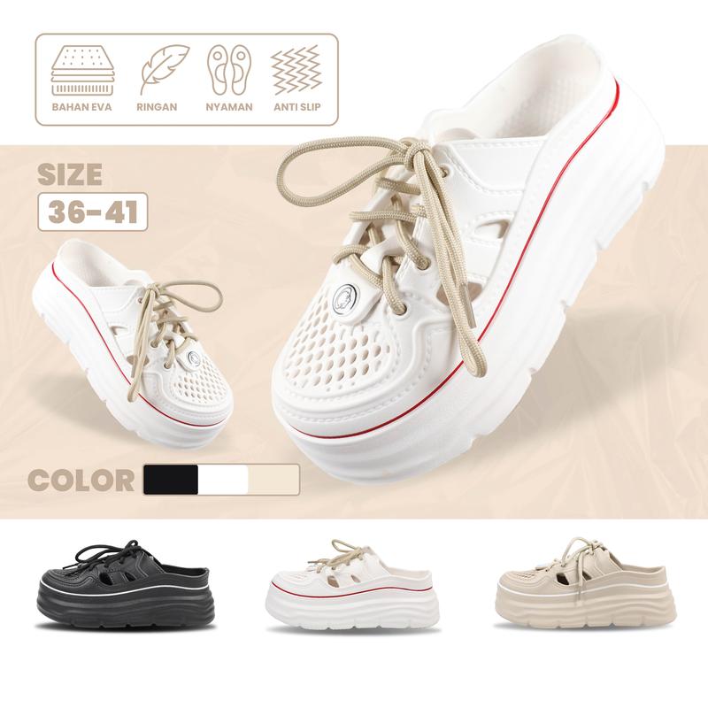 Sandal Sepatu Unisex 2515M-2  Sepatu Sandal Casual Tali Slip On Dewasa Ukuran 36-41 Nyaman Ringan Dan Anti Slip cinderella  glass  slipper sandal  selop  baim