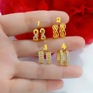Anting jepit/ anting klep warna24k antikarat awet tiaphari